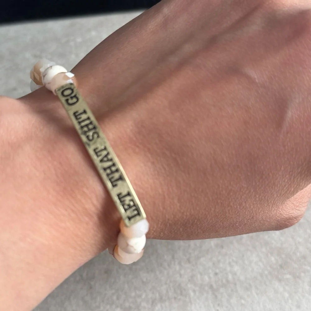 BEAD BRACELET (w / motivation message) - Picture 2 of 3
